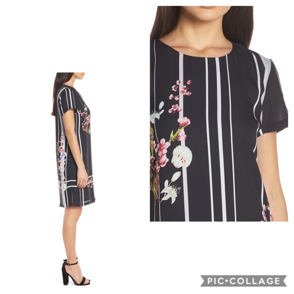 NWT Forest Lily Floral Shift Dress - Picture 3 of 8